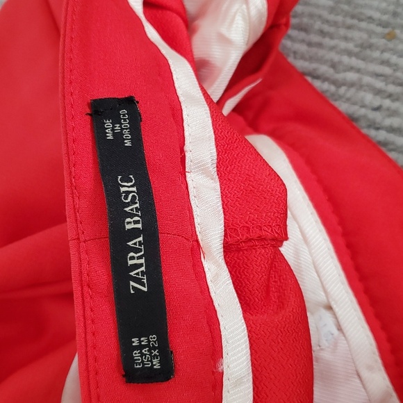 Zara Candy Apple Red Pants - Picture 4 of 4